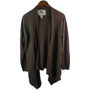 Field & Stream L Tan Waterfall Cardigan Sweater